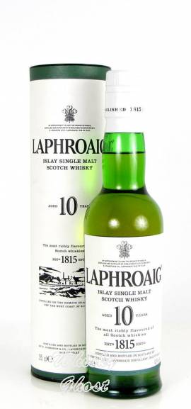 Laphroaig 10 Jahre 40% Vol. 0,35 Liter - Bild vergrößern