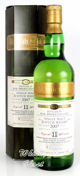 Royal Brackla 11 Jahre 2007/2018 Old Malt Cask 50% Vol. 0,7 Liter - Bild vergrößern