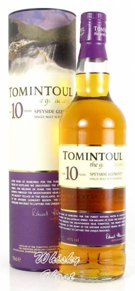 Tomintoul 10 Jahre 40% Vol. 0,7 Liter - Bild vergrößern